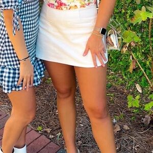 English Factory White Mini Skirt / Skort